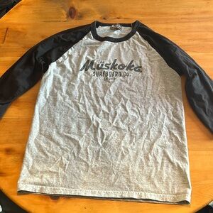 Muskoka surf board co. 3/4 sleeve shirt